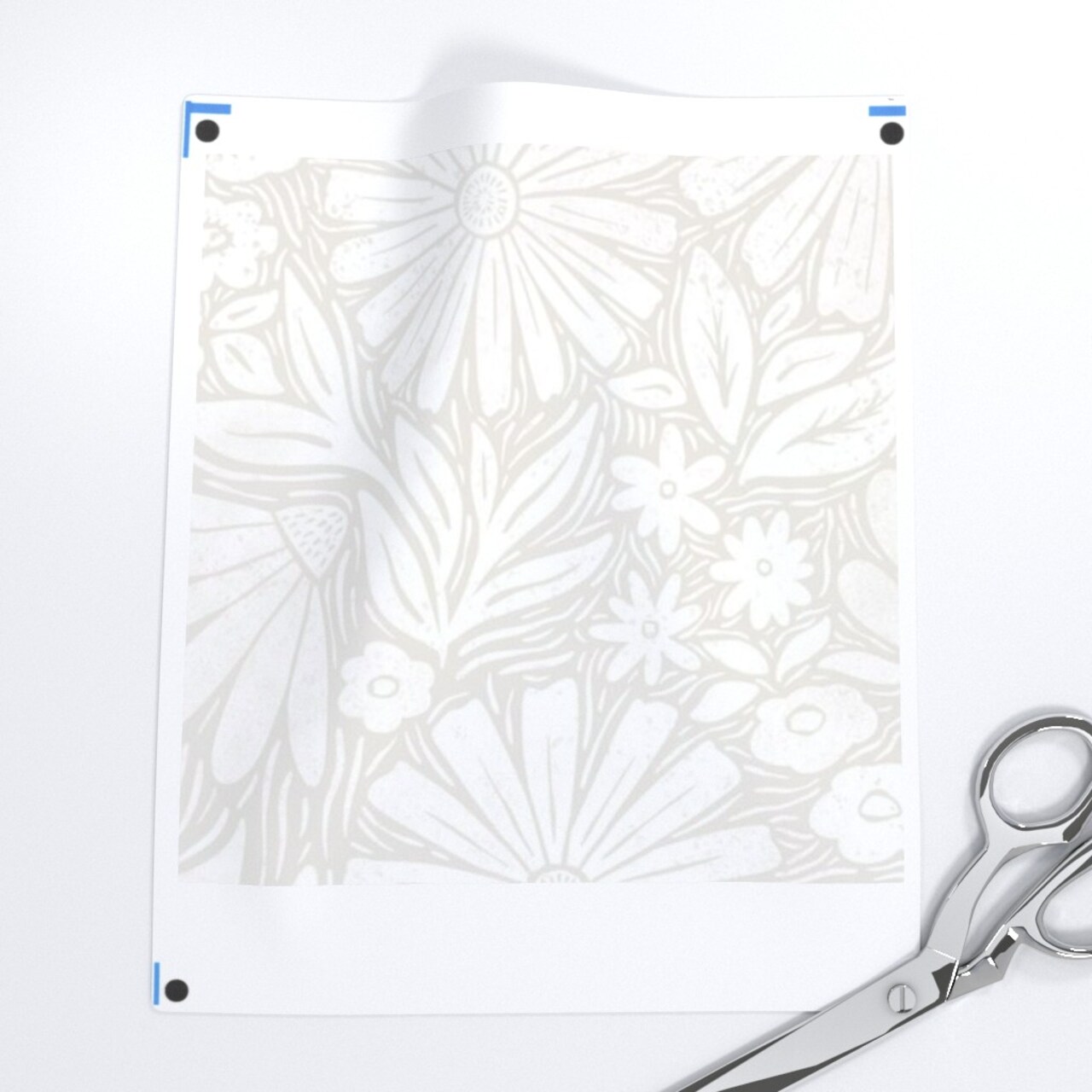 Taupe Flowers Neutral Botanical Calm Wildflowers Nature Light Calm Gray Leaves Floral Custom Printed Fabric by Spoonflower Various Fabrics by the Yard or Fat Quarter